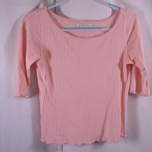 We The Free Sweet And Salty Pink Tee Womens Medium Boho